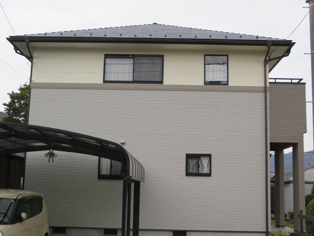 Y様ご邸宅／2013年12月竣工 外壁：ナノコンポジットW 屋根：ヤネフレッシュSi