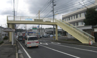 市道東津田鼻曲線 津田横断歩道橋再塗装工事 竣工01