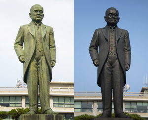 島根県庁 岸清一 銅像（平成23年4月）