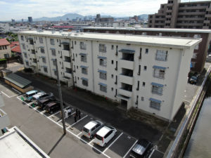 島根県営住宅（出雲市小山団地４号棟）外壁改修外工事 着工前1
