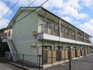 コーポ ラ・ニベール／2020年6月竣工 外壁：シリコンテックス 着工前3