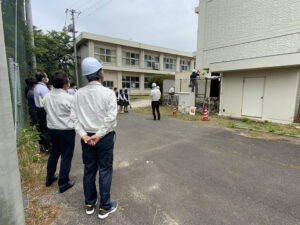 松江工業高校生による現場見学を実施